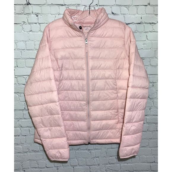 pink packable jacket